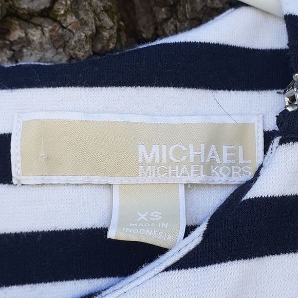 Michael Kors Striped Multi Zippers L/S Dress XS - Picture 7 of 10